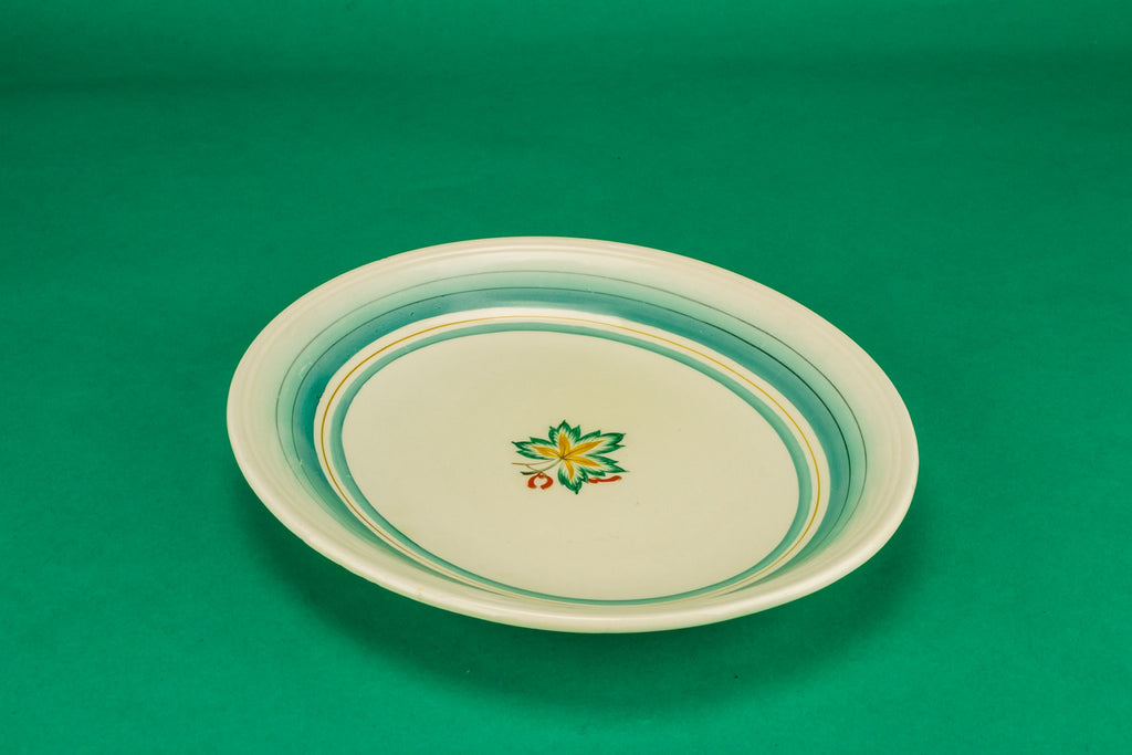 Small green serving platter