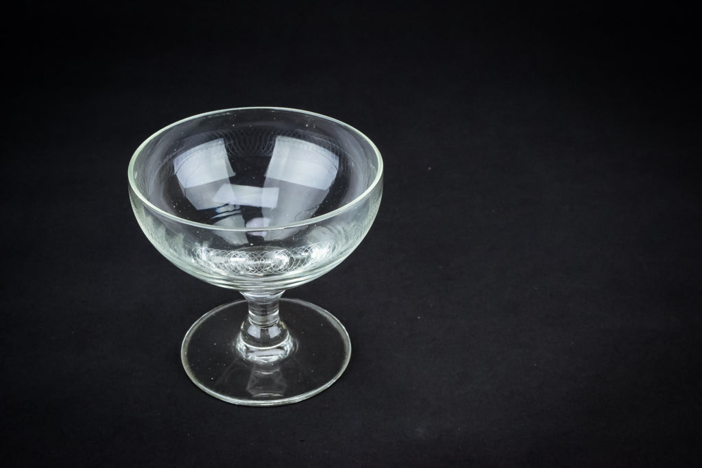 Engraved Champagne saucer