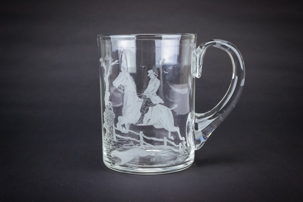 Engraved beer tankard