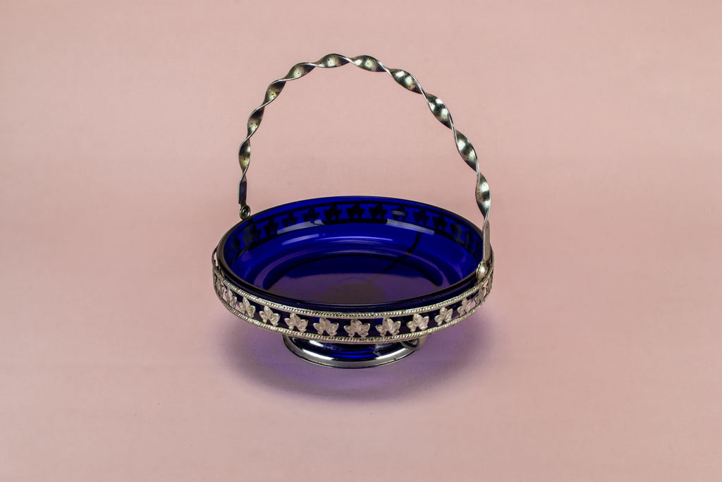 Blue serving bowl