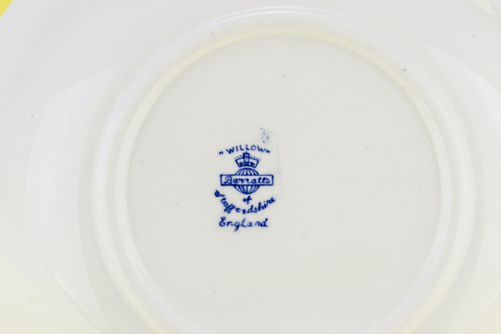 2 blue willow serving bowls