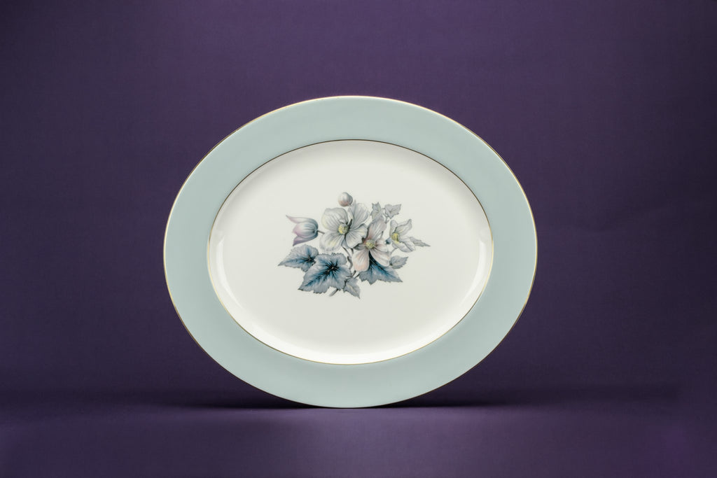 Large blue serving platter