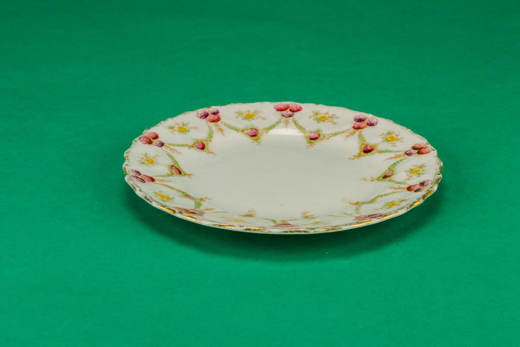 3 Edwardian porcelain plates