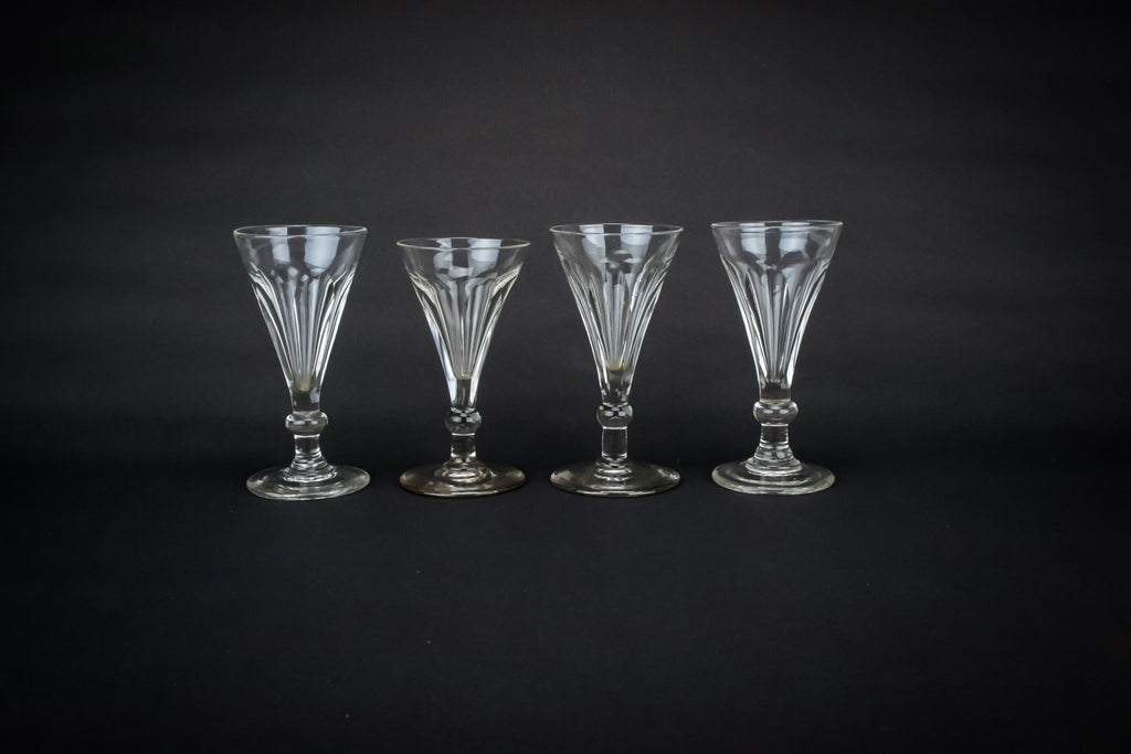 4 dessert wine flute glasses