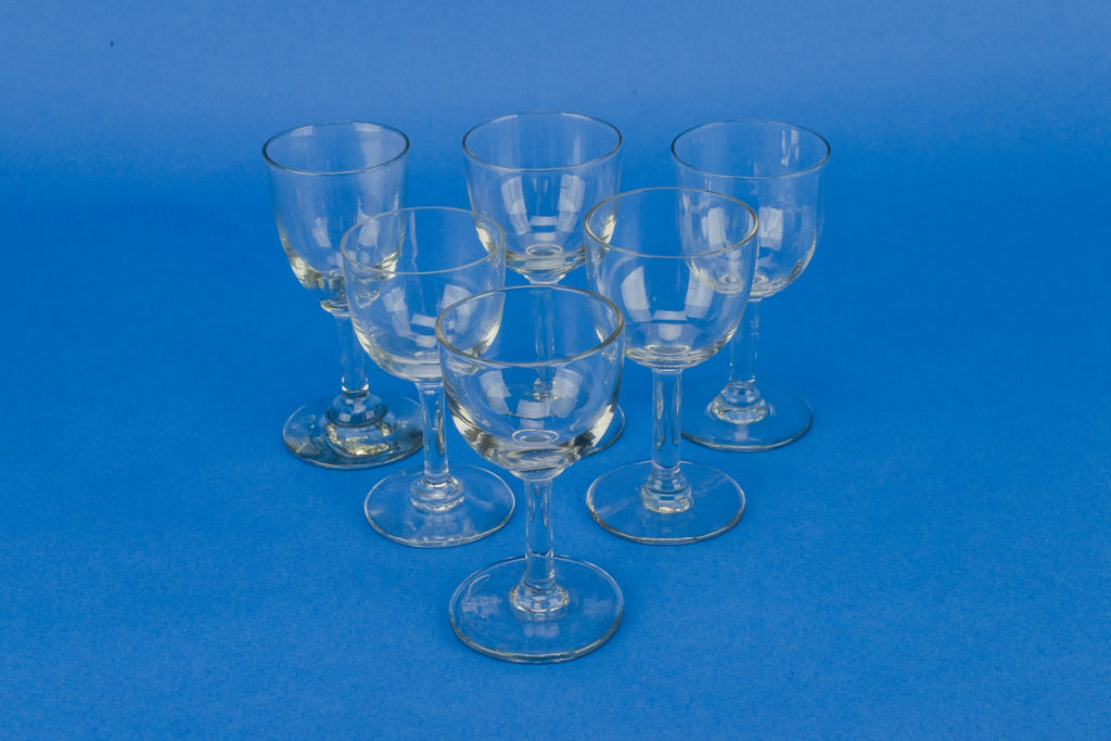 6 port or sherry glasses
