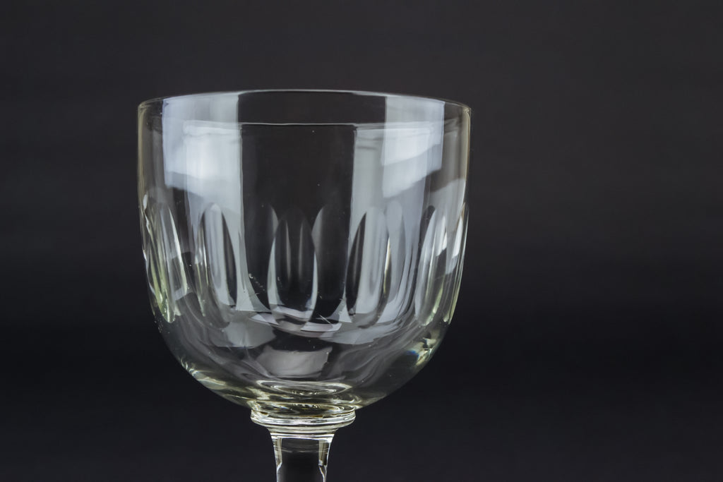 Dessert wine panel cut glass