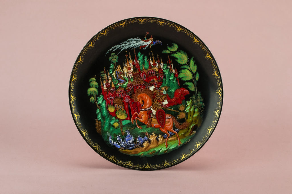 Fairy tale painted plate