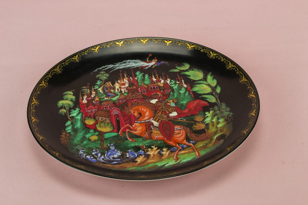 Fairy tale painted plate