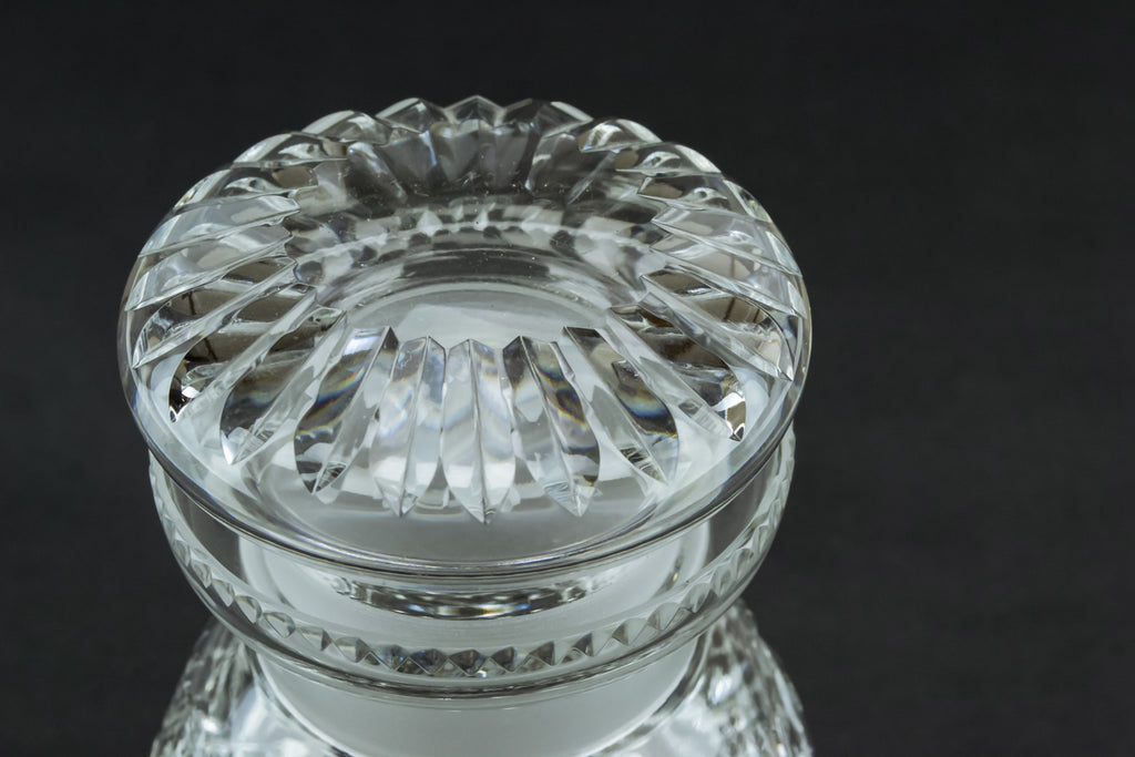 Glass condiment jar