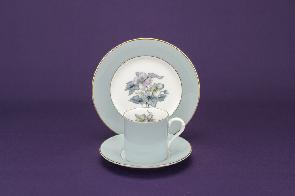 Pale blue coffee set for 6