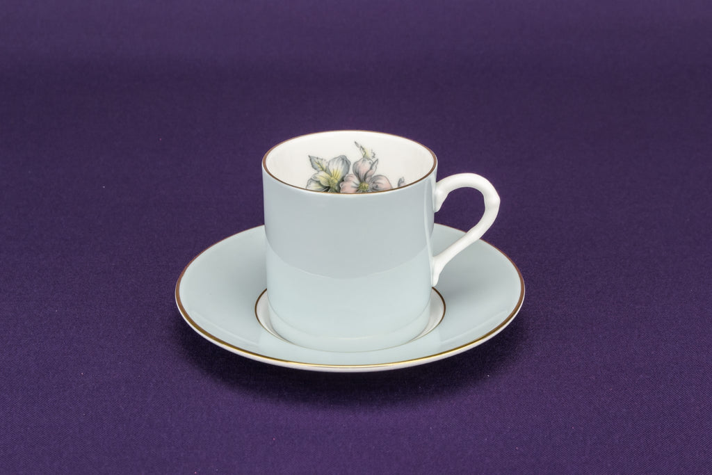 Pale blue coffee set for 6