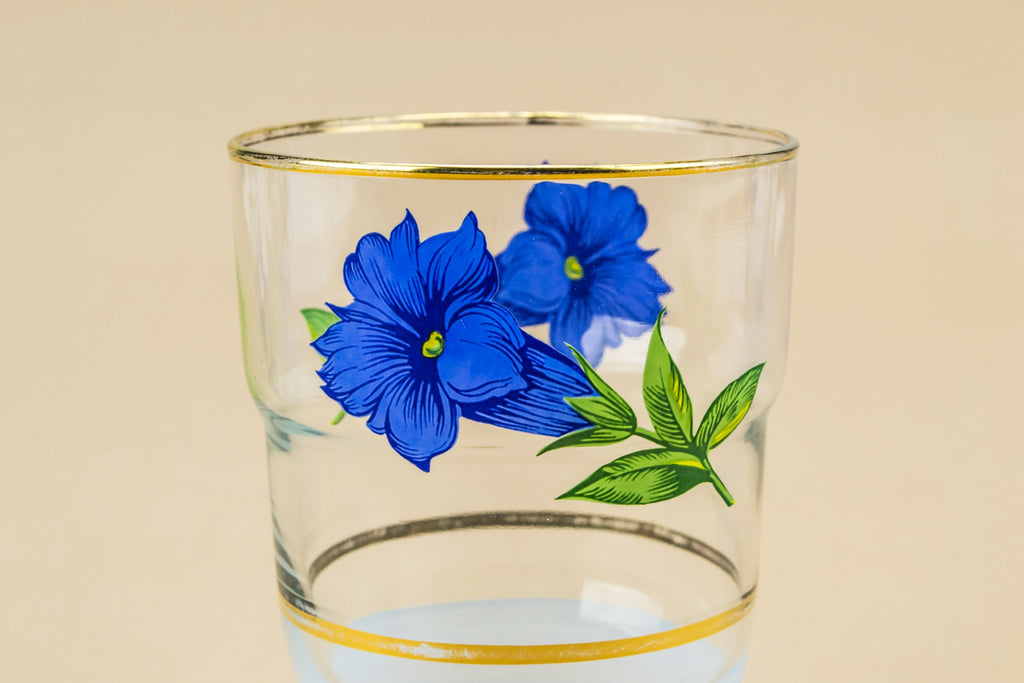 6 bluebell water glasses