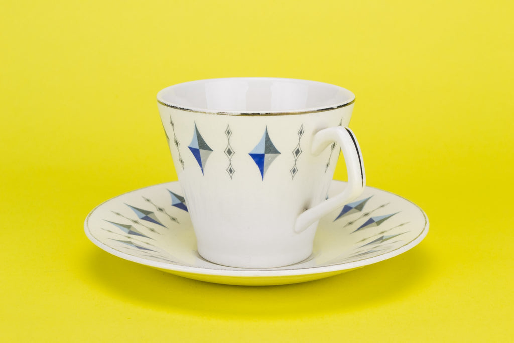 Coffee set for 2 in blue
