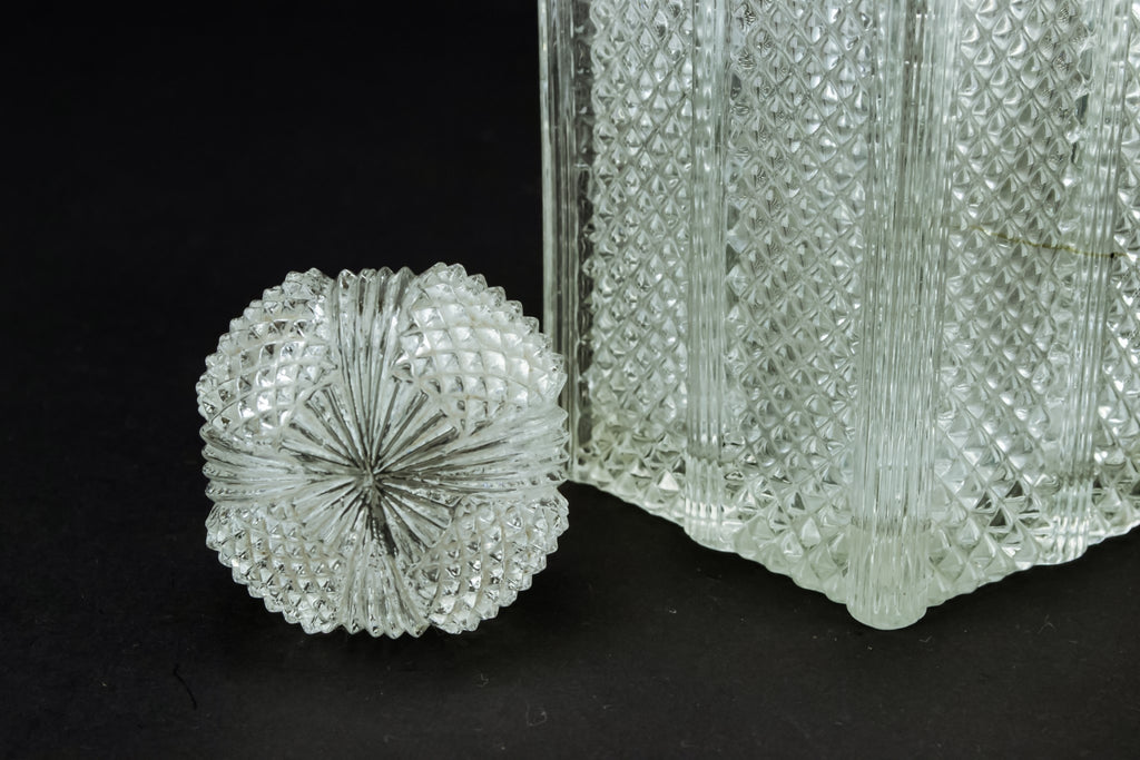 Small square whisky decanter