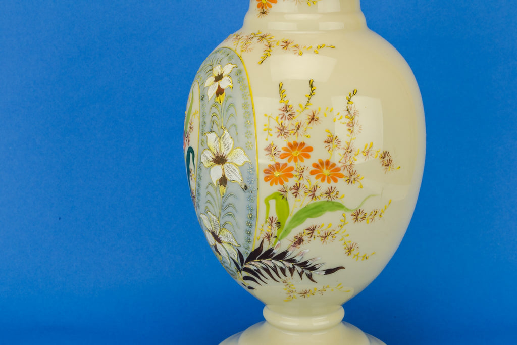 Large paisley glass vase