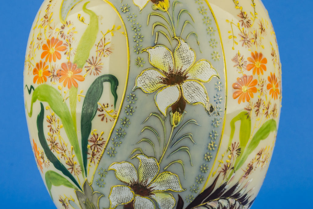 Large paisley glass vase