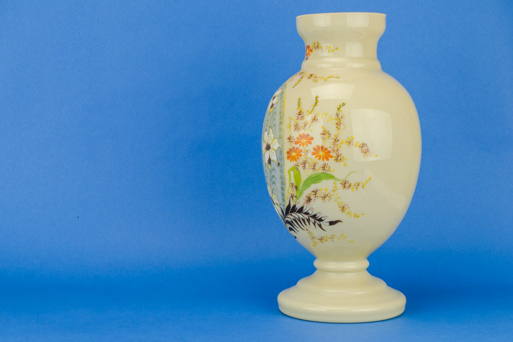 Large paisley glass vase