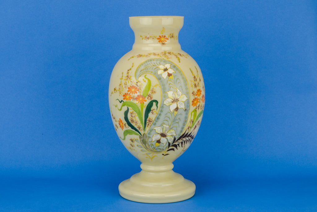 Large paisley glass vase