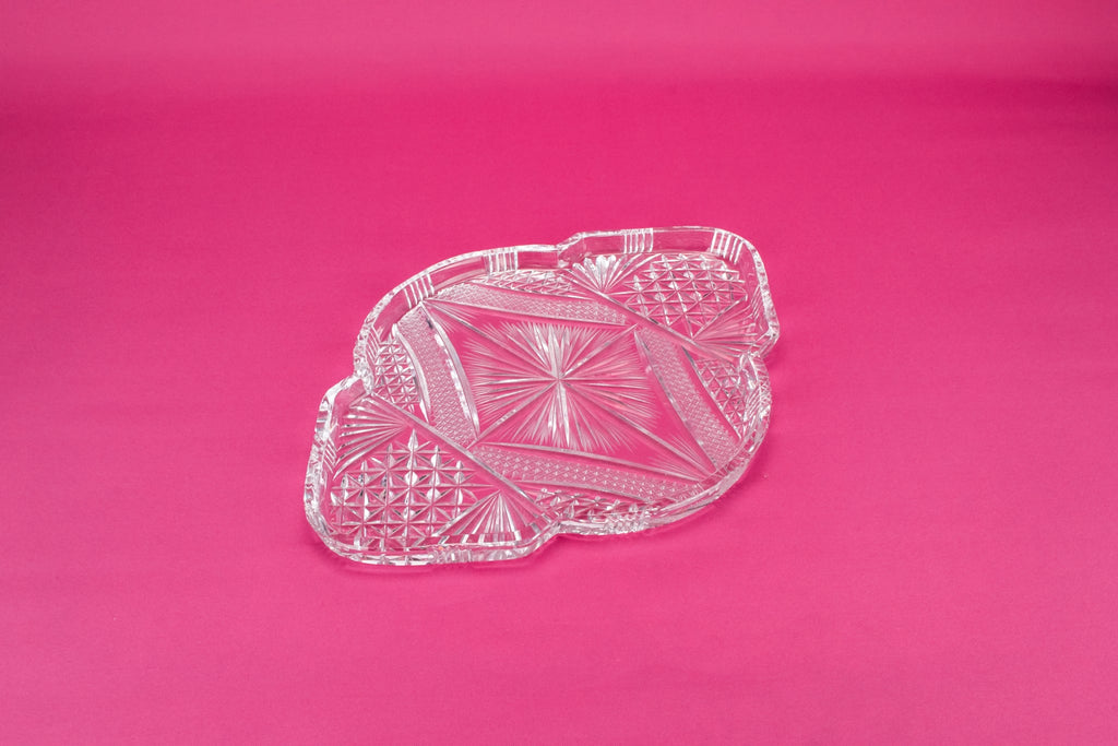 Glass dressing table tray