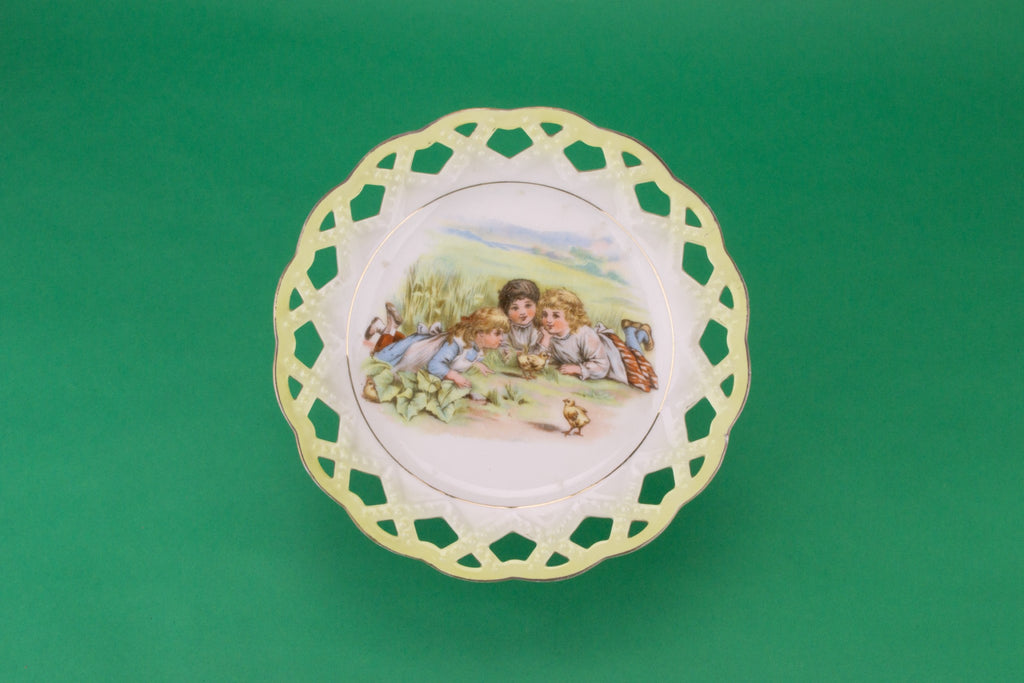 3 porcelain serving plates