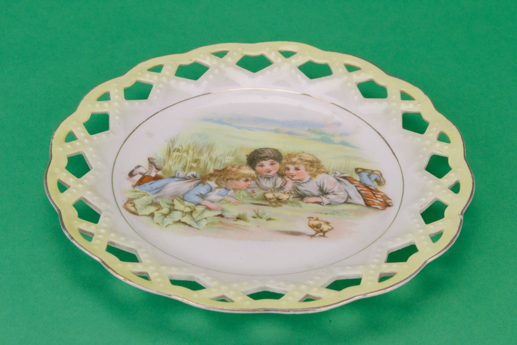 3 porcelain serving plates