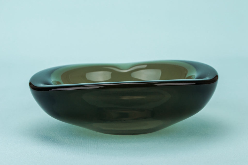 Orrefors grey glass ashtray