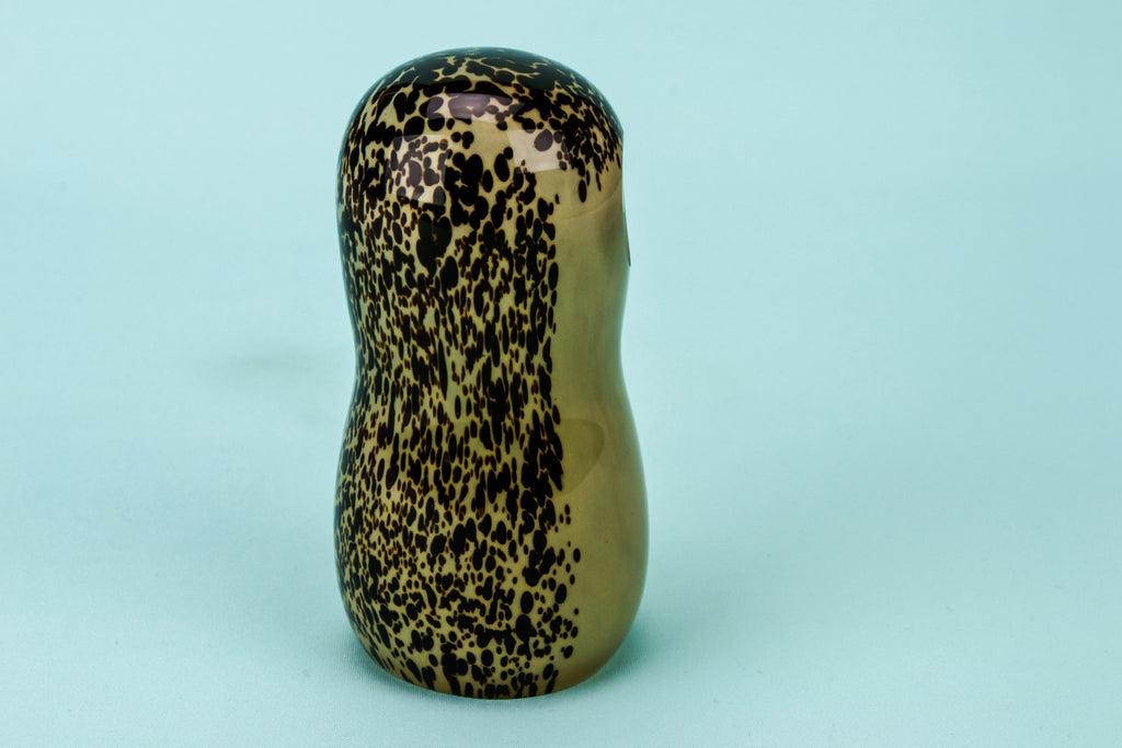 Owl glass paperweight