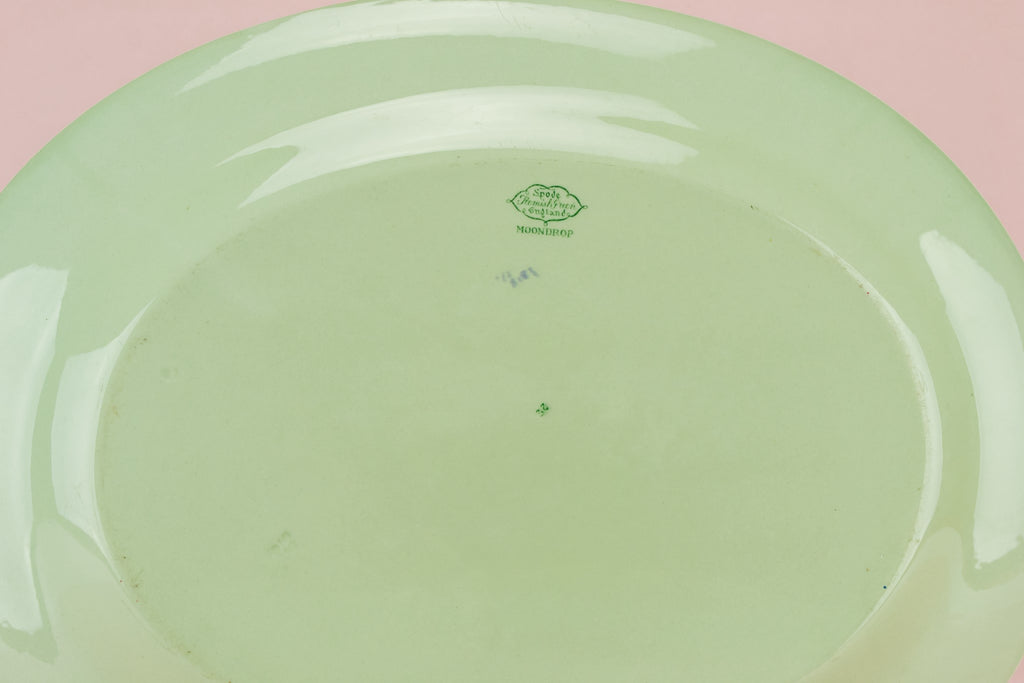Large green serving platter