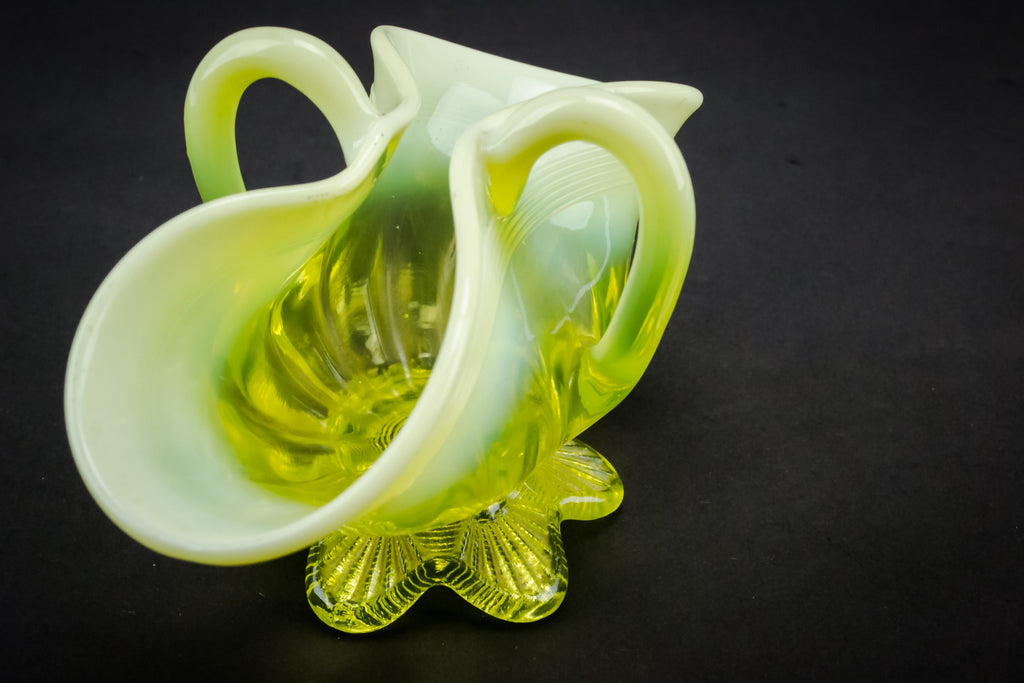 Small decorative glass vase