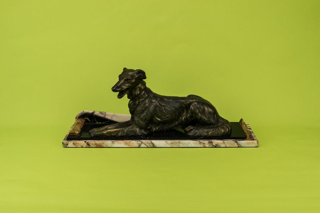 Art Deco dog sculpture