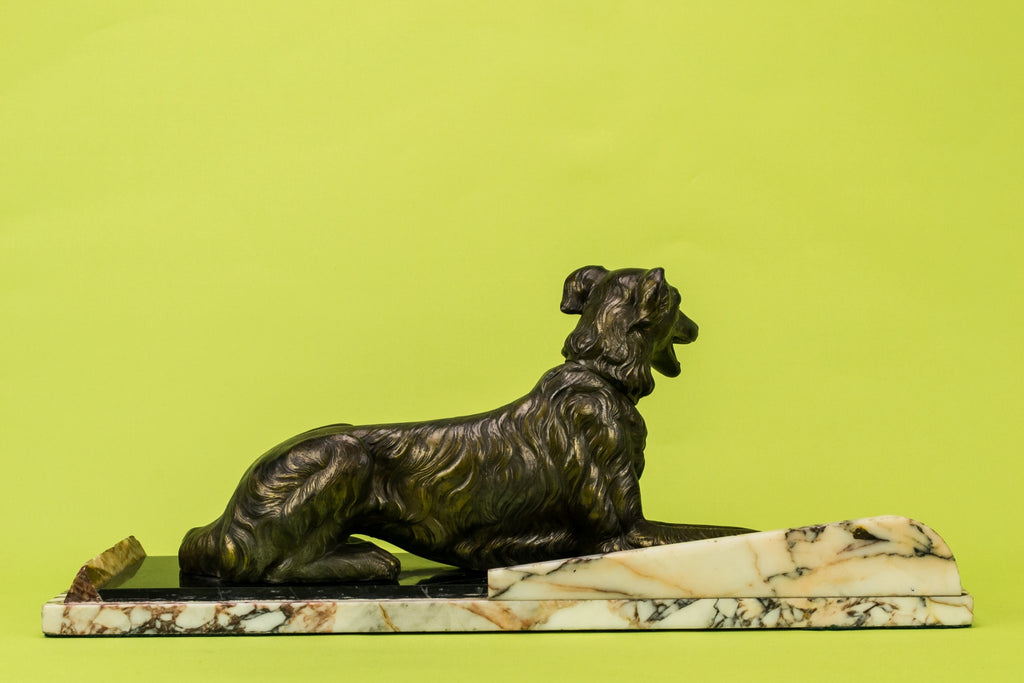 Art Deco dog sculpture