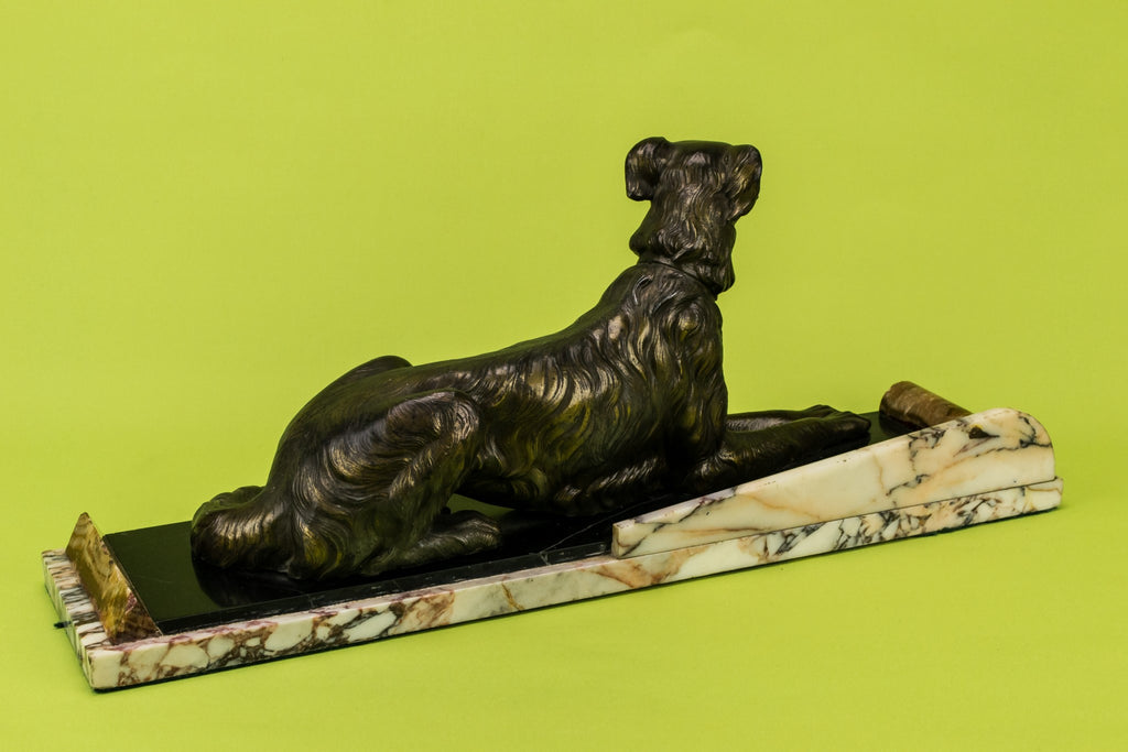 Art Deco dog sculpture