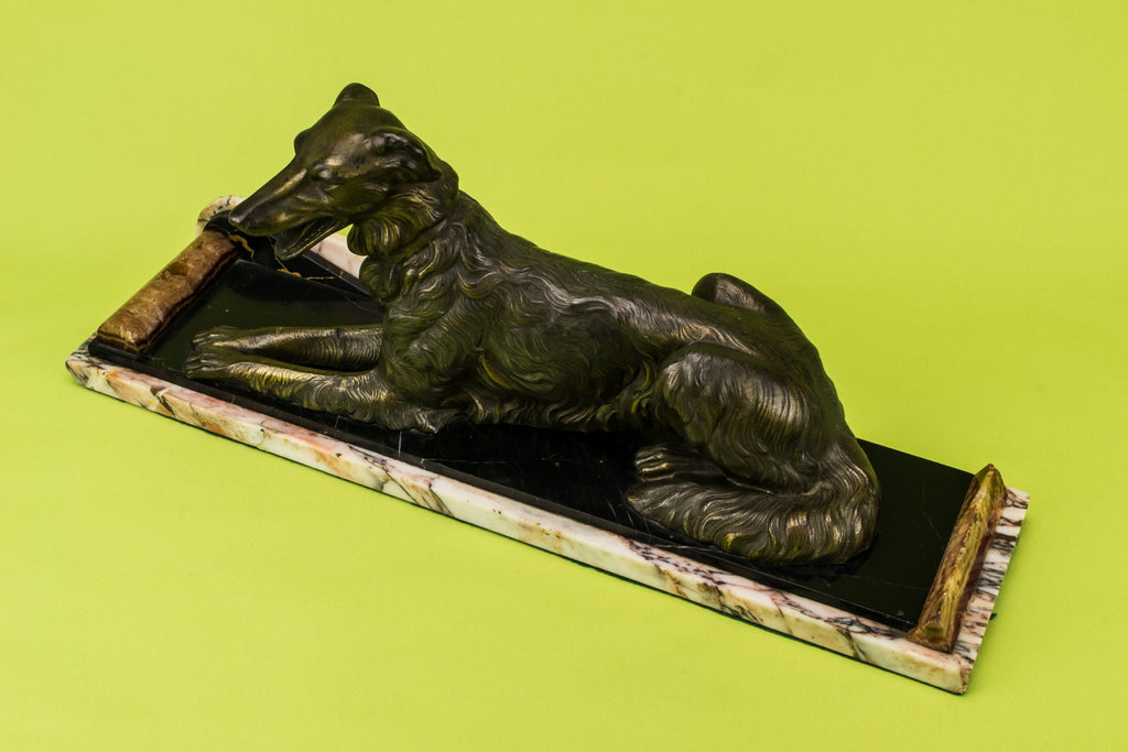 Art Deco dog sculpture