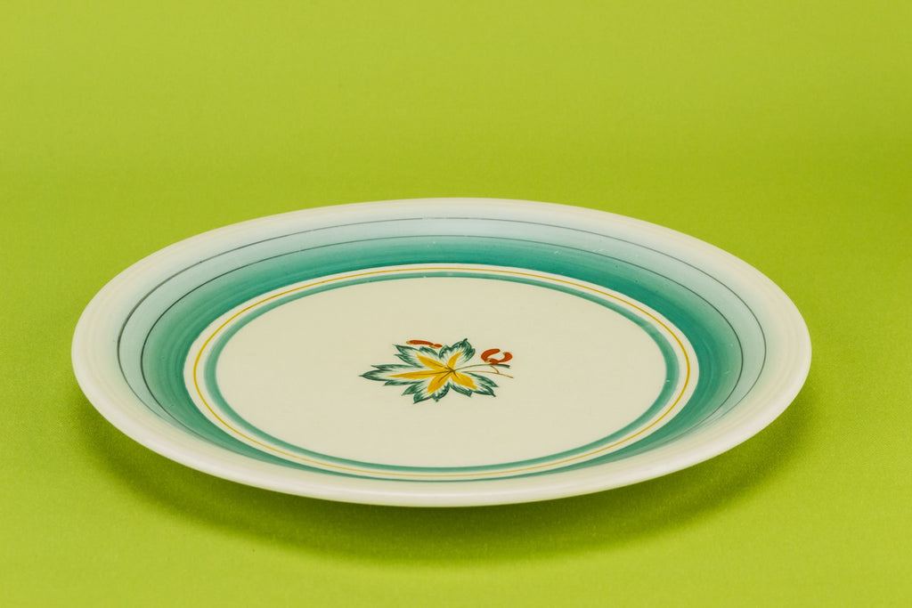 6 small green plates