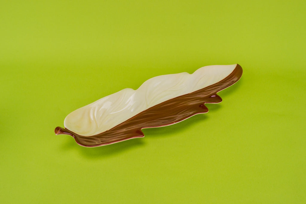 Long leaf serving platter