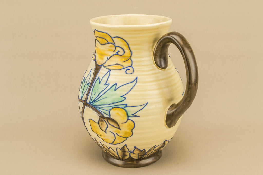 Large floral water jug