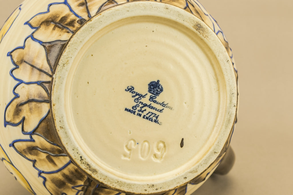 Large floral water jug