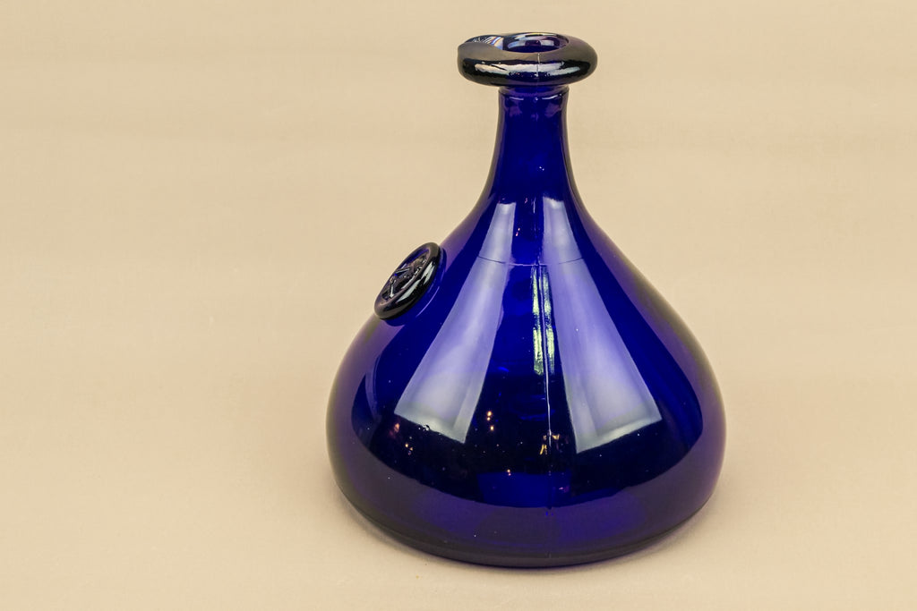 Blue Viking glass carafe