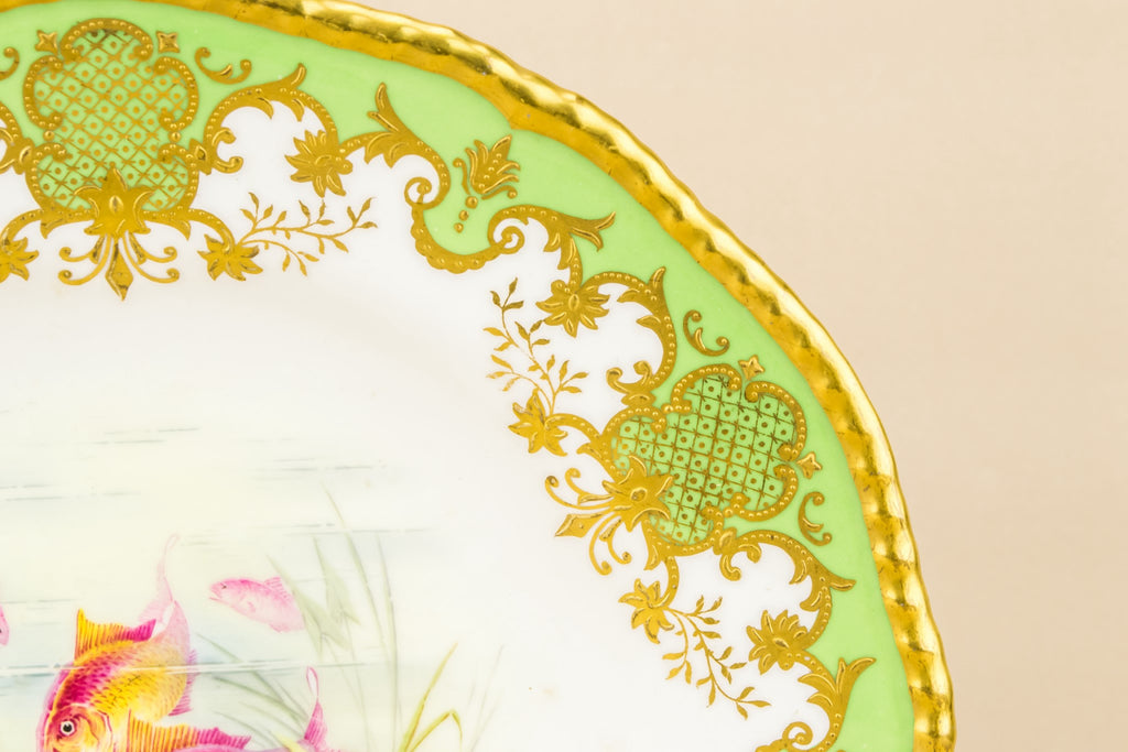 Painted dessert plate