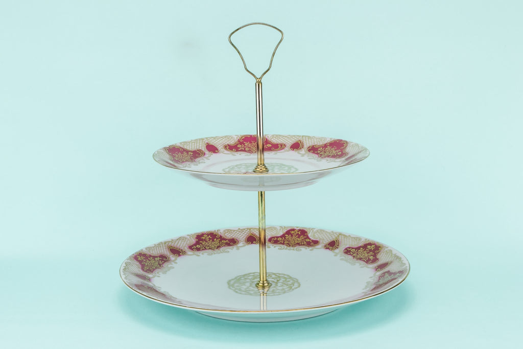 Two tier dessert stand