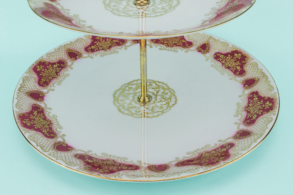 Two tier dessert stand