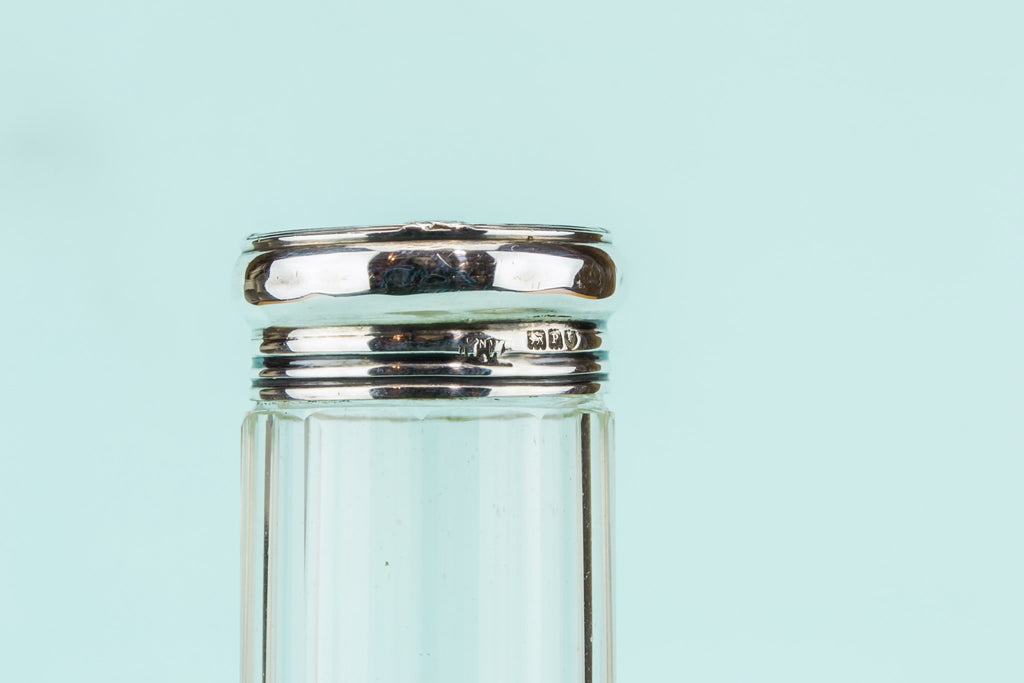 Silver dressing table bottle