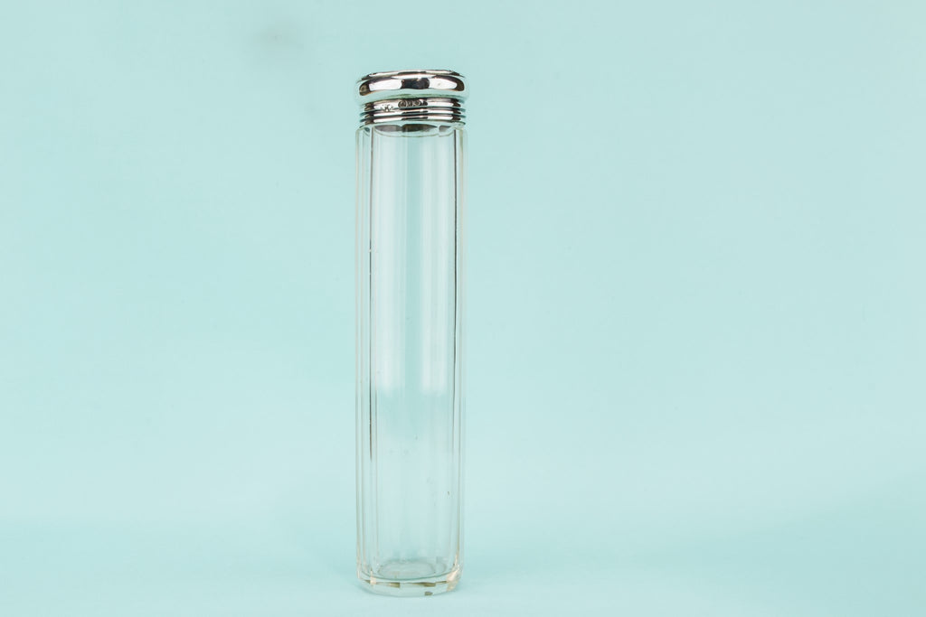 Silver dressing table bottle