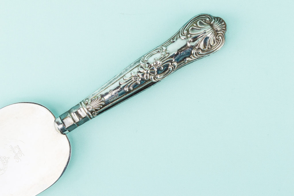 Silver cake server