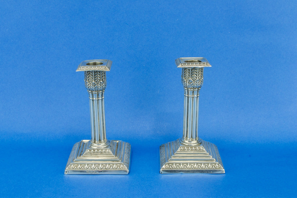 Sterling silver candlesticks