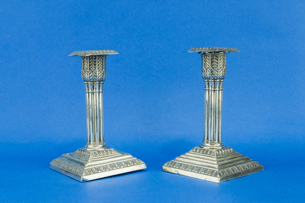 Sterling silver candlesticks