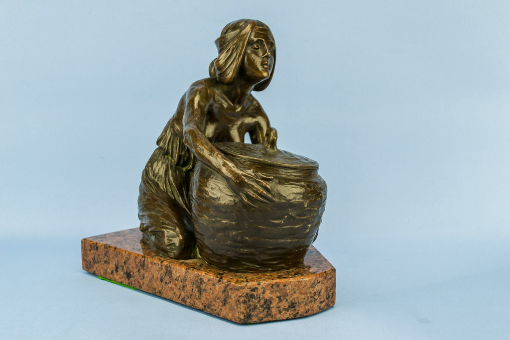 Secession bronze inkwell