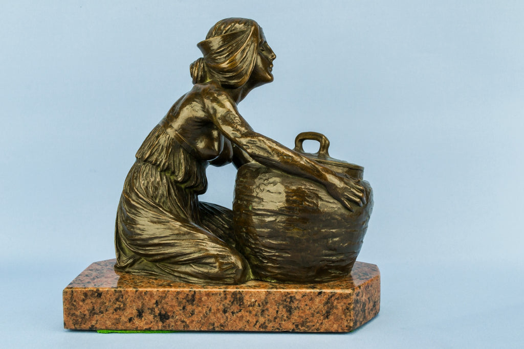Secession bronze inkwell