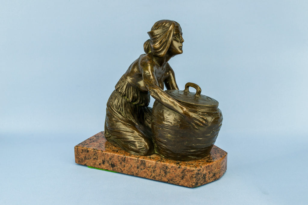 Secession bronze inkwell