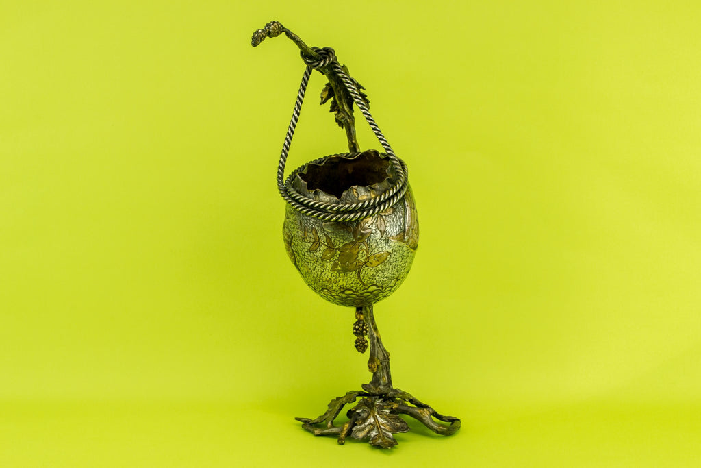 Silvered bronze vase